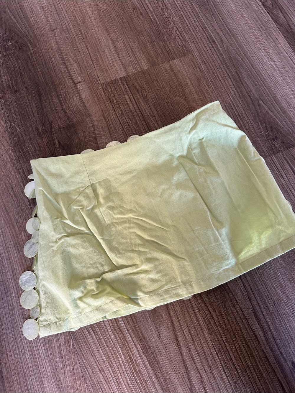 Movie Star Mini Skirt - Lime Green - Picture 2 of 3
